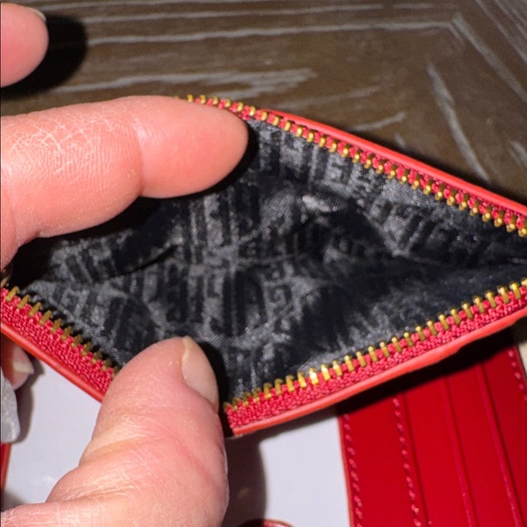 Kurt Geiger London Kensington Quilted Leather Bifold Wallet red patent leather - Picture 7 of 9